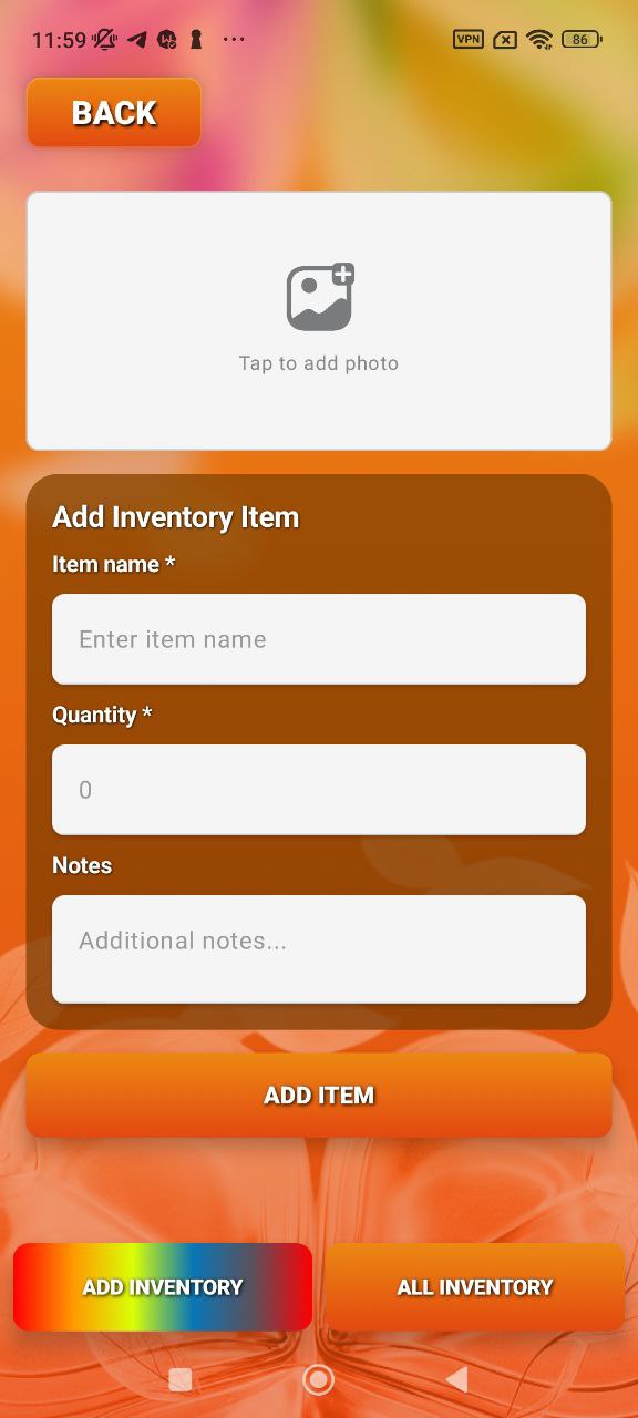Task creation screen